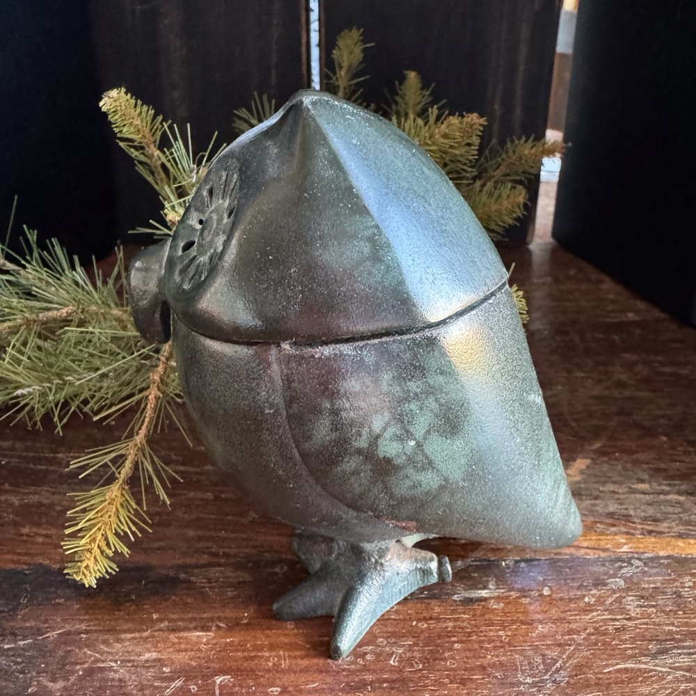 Antique Japanese Hook Nose Owl Censer Lantern - Picture 5 of 10